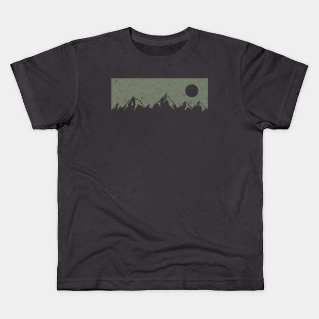 Mountains Kids T-Shirt by SommersethArt